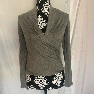 Light gray business casual top